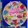 G – 014 globo feliz cumpleaños rosa muffins 45cm C/25 1066